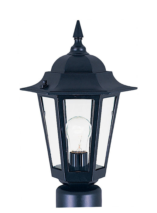 Myhouse Lighting Maxim - 3001CLBK - One Light Outdoor Pole/Post Lantern - Builder Cast - Black