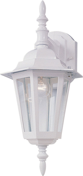 Myhouse Lighting Maxim - 3002CLWT - One Light Outdoor Wall Lantern - Builder Cast - White