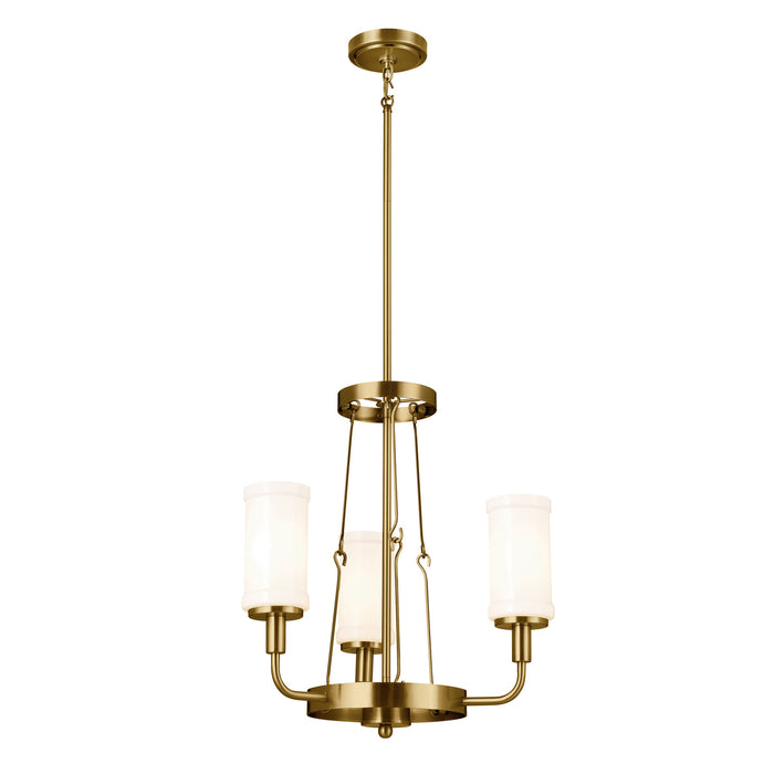 Myhouse Lighting Kichler - 52450NBR - Three Light Mini Chandelier - Vetivene - Natural Brass