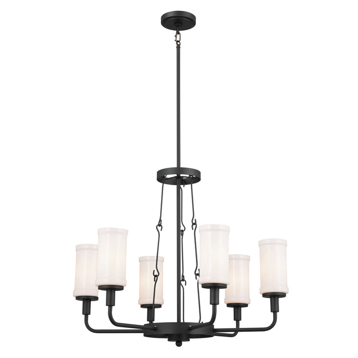 Myhouse Lighting Kichler - 52451BKT - Six Light Chandelier - Vetivene - Textured Black