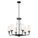 Myhouse Lighting Kichler - 52451BKT - Six Light Chandelier - Vetivene - Textured Black