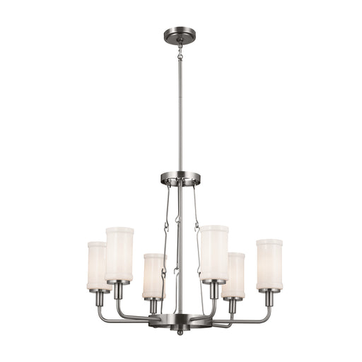 Myhouse Lighting Kichler - 52451CLP - Six Light Chandelier - Vetivene - Classic Pewter