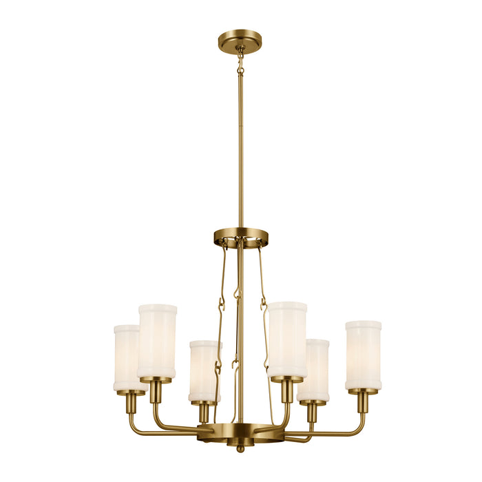 Myhouse Lighting Kichler - 52451NBR - Six Light Chandelier - Vetivene - Natural Brass