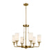 Myhouse Lighting Kichler - 52451NBR - Six Light Chandelier - Vetivene - Natural Brass