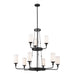 Myhouse Lighting Kichler - 52452BKT - Nine Light Chandelier - Vetivene - Textured Black