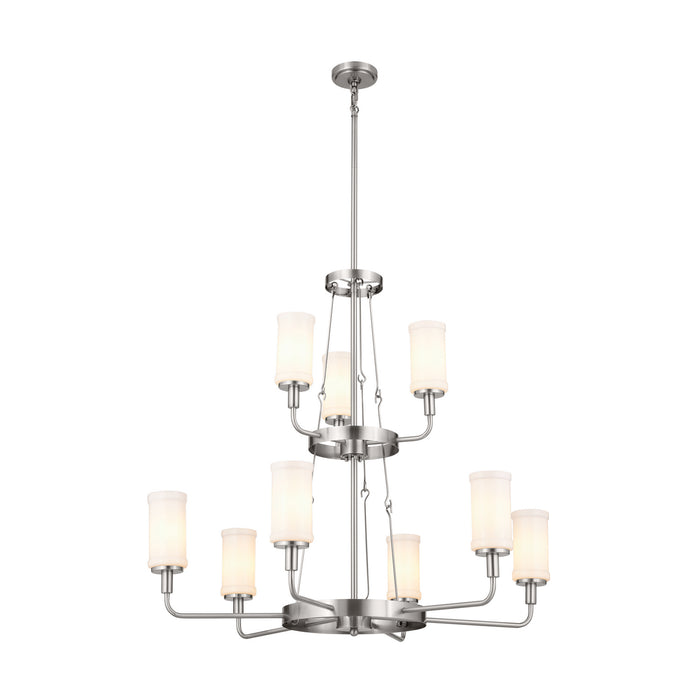 Myhouse Lighting Kichler - 52452CLP - Nine Light Chandelier - Vetivene - Classic Pewter