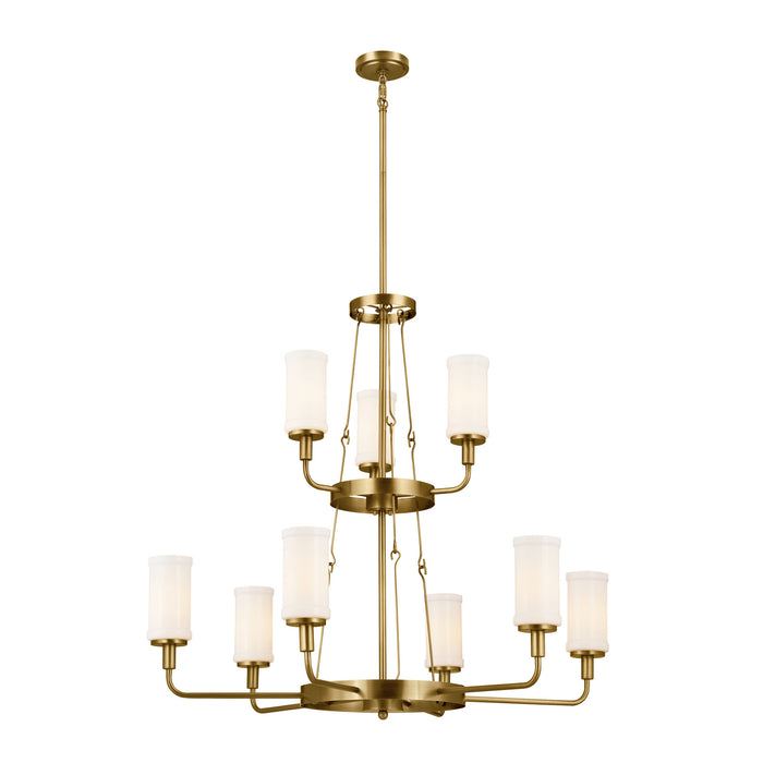 Myhouse Lighting Kichler - 52452NBR - Nine Light Chandelier - Vetivene - Natural Brass