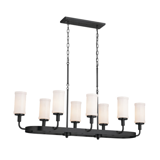 Myhouse Lighting Kichler - 52453BKT - Eight Light Linear Chandelier - Vetivene - Textured Black