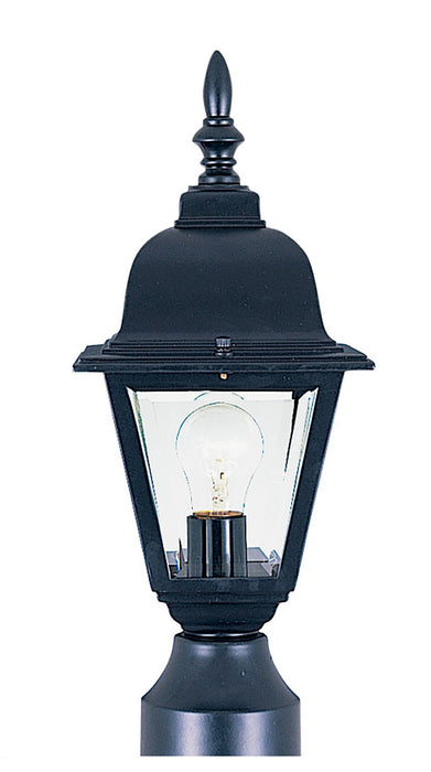 Myhouse Lighting Maxim - 3006CLBK - One Light Outdoor Pole/Post Lantern - Builder Cast - Black