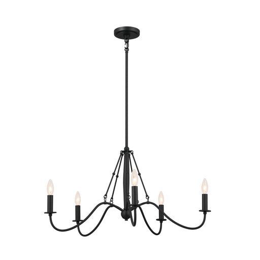 Myhouse Lighting Kichler - 52455BKT - Five Light Chandelier - Freesia - Textured Black