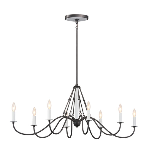 Myhouse Lighting Kichler - 52457AVI - Eight Light Chandelier - Freesia - Anvil Iron