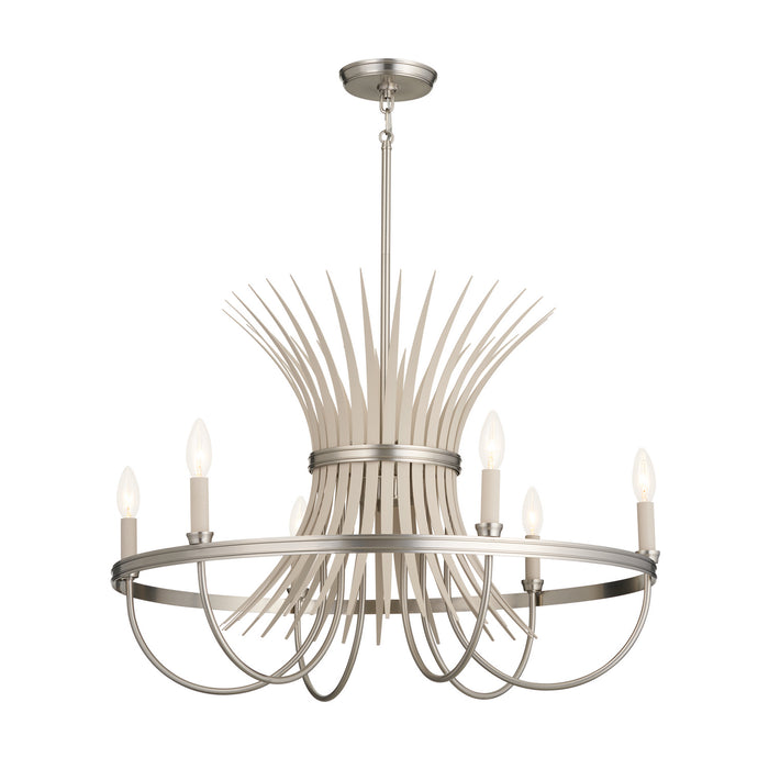 Myhouse Lighting Kichler - 52458NI - Six Light Chandelier - Baile - Brushed Nickel