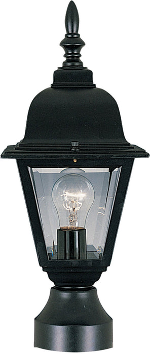 Myhouse Lighting Maxim - 3006CLBK - One Light Outdoor Pole/Post Lantern - Builder Cast - Black