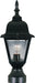 Myhouse Lighting Maxim - 3006CLBK - One Light Outdoor Pole/Post Lantern - Builder Cast - Black