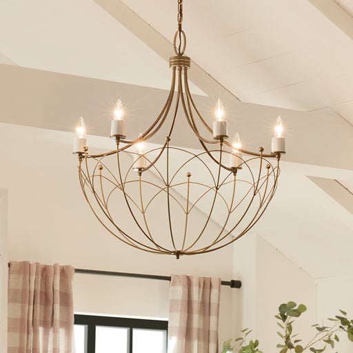 Myhouse Lighting Kichler - 52462CHZ - Six Light Chandelier - Topiary - Character Bronze