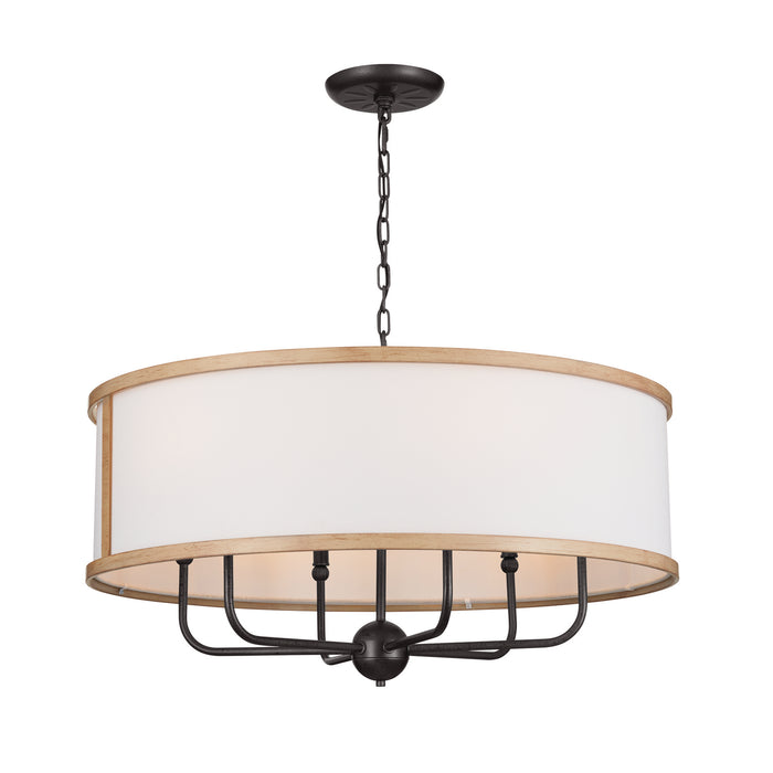 Myhouse Lighting Kichler - 52466AVI - Six Light Chandelier - Heddle - Anvil Iron