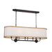 Myhouse Lighting Kichler - 52467AVI - Eight Light Linear Chandelier - Heddle - Anvil Iron