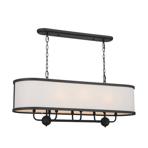 Myhouse Lighting Kichler - 52467BKT - Eight Light Linear Chandelier - Heddle - Textured Black