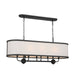 Myhouse Lighting Kichler - 52467BKT - Eight Light Linear Chandelier - Heddle - Textured Black