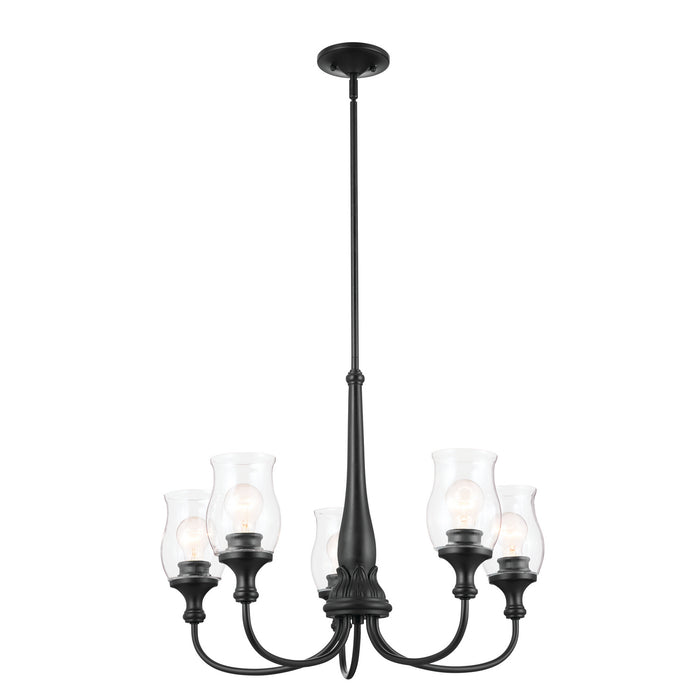 Myhouse Lighting Kichler - 52468BK - Five Light Chandelier - Melis - Black