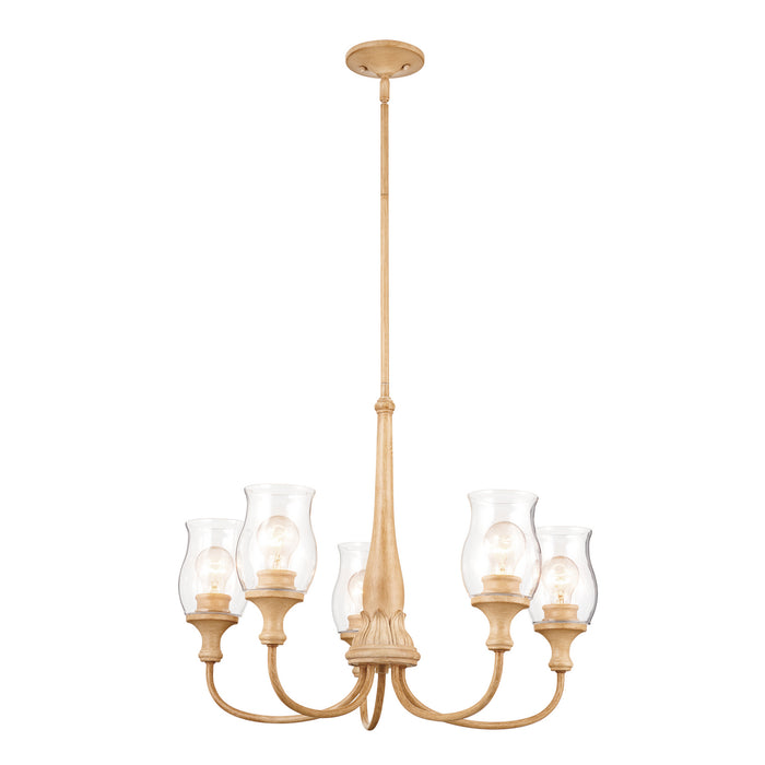 Myhouse Lighting Kichler - 52468WMP - Five Light Chandelier - Melis - Warm Maple Wood