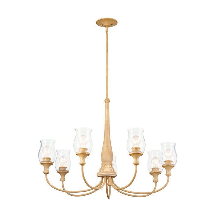 Myhouse Lighting Kichler - 52469WMP - Seven Light Chandelier - Melis - Warm Maple Wood