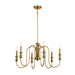 Myhouse Lighting Kichler - 52470NBR - Six Light Chandelier - Karthe - Natural Brass