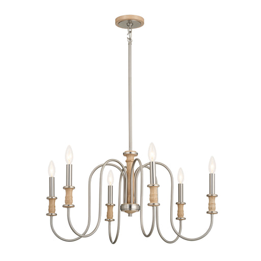 Myhouse Lighting Kichler - 52470NI - Six Light Chandelier - Karthe - Brushed Nickel