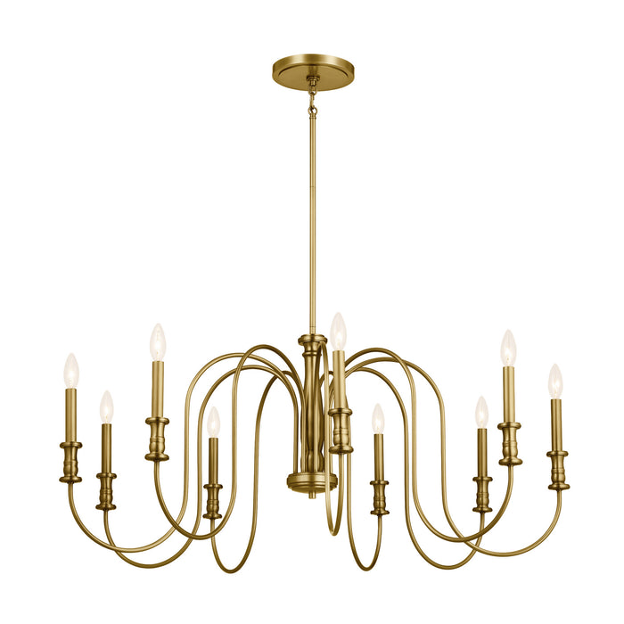 Myhouse Lighting Kichler - 52471NBR - Nine Light Chandelier - Karthe - Natural Brass