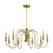 Myhouse Lighting Kichler - 52471NBR - Nine Light Chandelier - Karthe - Natural Brass