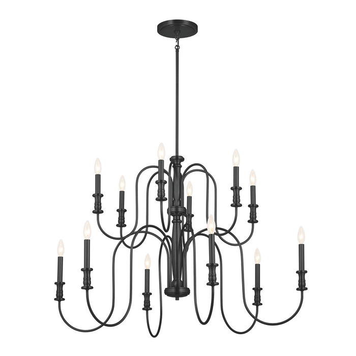 Myhouse Lighting Kichler - 52472BK - 12 Light Chandelier - Karthe - Black