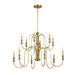 Myhouse Lighting Kichler - 52472NBR - 12 Light Chandelier - Karthe - Natural Brass