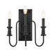 Myhouse Lighting Kichler - 52473BK - Three Light Wall Sconce - Karthe - Black