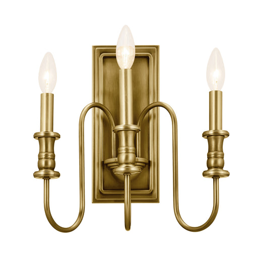 Myhouse Lighting Kichler - 52473NBR - Three Light Wall Sconce - Karthe - Natural Brass