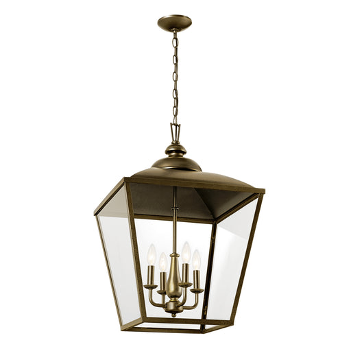 Myhouse Lighting Kichler - 52475CHZ - Four Light Foyer Pendant - Dame - Character Bronze