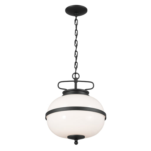 Myhouse Lighting Kichler - 52478BKT - Two Light Pendant - Opal - Textured Black