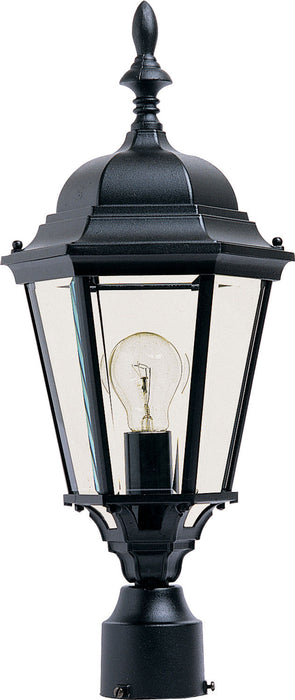 Myhouse Lighting Maxim - 1005BK - One Light Outdoor Pole/Post Lantern - Westlake - Black