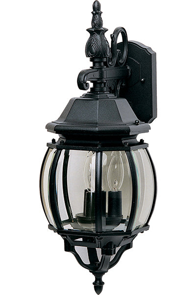 Myhouse Lighting Maxim - 1034BK - Three Light Outdoor Wall Lantern - Crown Hill - Black