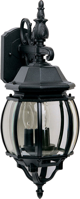 Myhouse Lighting Maxim - 1034BK - Three Light Outdoor Wall Lantern - Crown Hill - Black