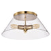 Myhouse Lighting Nuvo Lighting - 60-7422 - Three Light Flush Mount - Dover - Vintage Brass