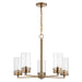 Myhouse Lighting Nuvo Lighting - 60-7535 - Five Light Chandelier - Intersection - Burnished Brass