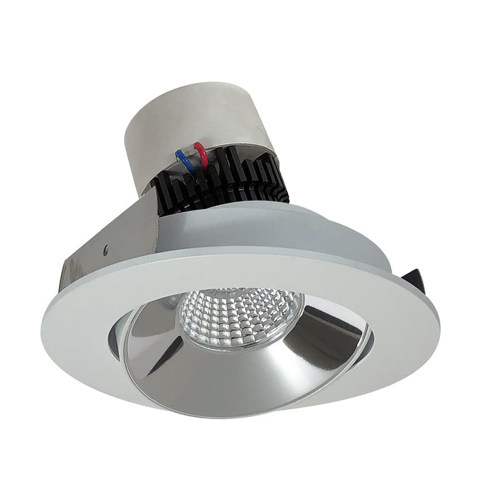 Myhouse Lighting Nora Lighting - NPR-4RC27XCMPW - Adjustable Trim - LED Pearl - Specular Clear Reflector / Matte Powder White Flange