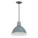 Myhouse Lighting Nora Lighting - NRLM-10C3040GMWLE4 - 10" Rlm Shade - LED Rlm - Gun Metal Outer / White Inner