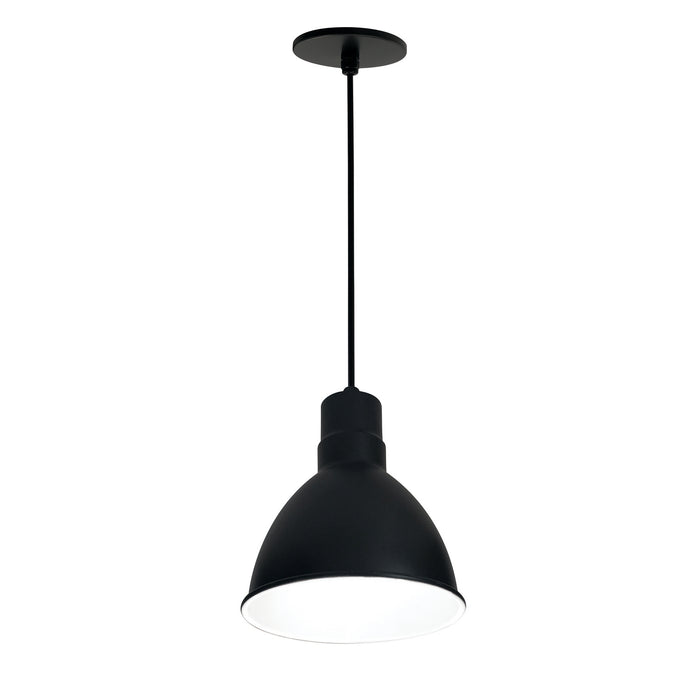 Myhouse Lighting Nora Lighting - NRLM-8C1035BWLE4 - LED Pendant - LED Rlm - Black Outer / White Inner