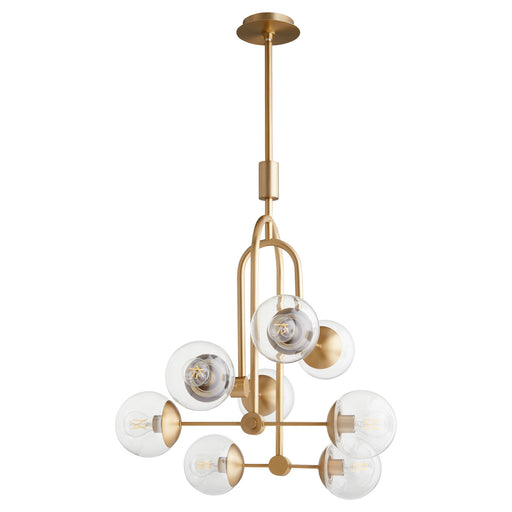 Myhouse Lighting Cyan - 11387 - Eight Light Pendant - Drea - Aged Brass