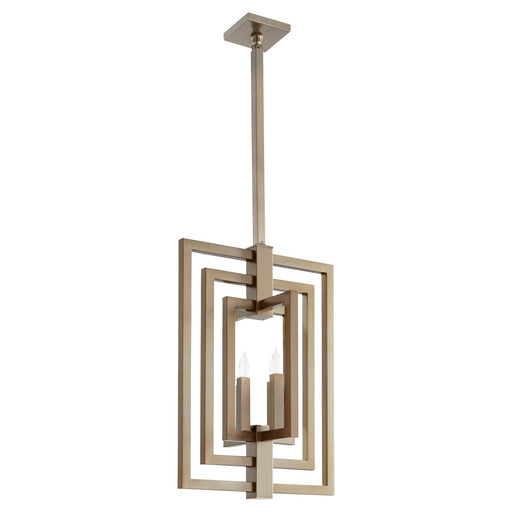 Myhouse Lighting Cyan - 11388 - Four Light Pendant - Nolana - Dark Brass