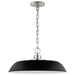 Myhouse Lighting Nuvo Lighting - 60-7485 - One Light Pendant - Colony - Matte Black / Polished Nickel