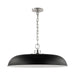 Myhouse Lighting Nuvo Lighting - 60-7488 - One Light Pendant - Colony - Matte Black / Polished Nickel