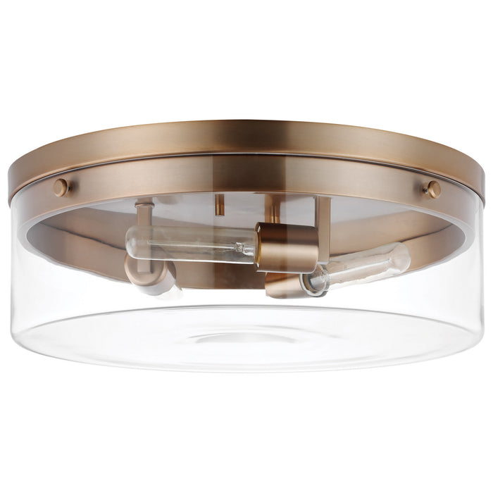 Myhouse Lighting Nuvo Lighting - 60-7538 - Three Light Flush Mount - Intersection - Burnished Brass