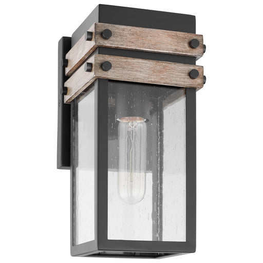 Myhouse Lighting Nuvo Lighting - 60-7540 - One Light Wall Lantern - Homestead - Black / Wood